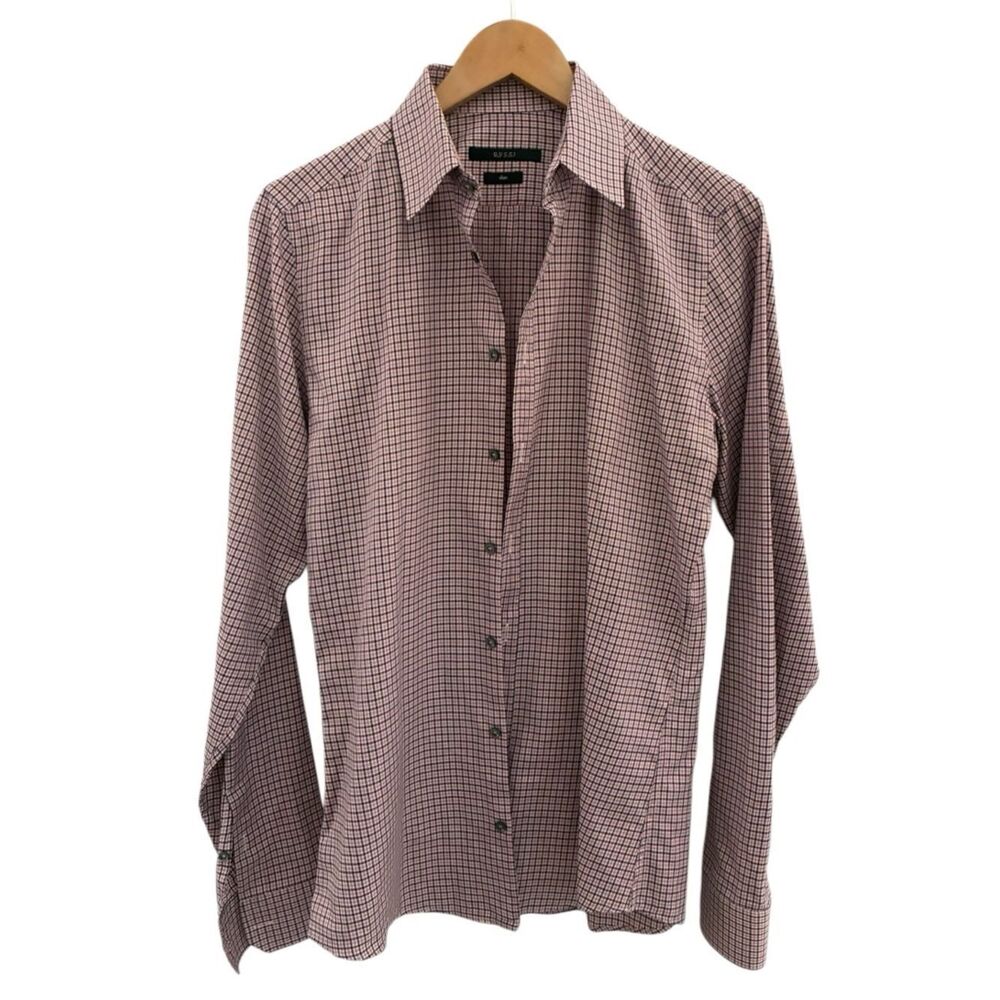 Gucci Men's Dress Shirt - Red/White - Slim Fit Size 38/15